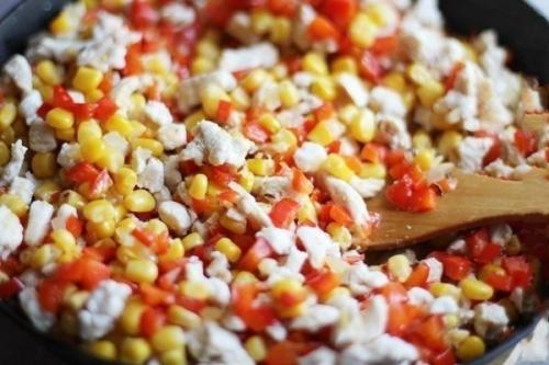 Помидоры, фаршированные куриным Филе и овощами. 04