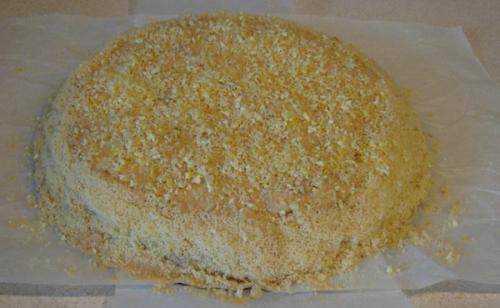 Медовый торт со сметанным кремом и вареной сгущенкой. 05 Медовый торт со сметанным кремом и вареной сгущенкой. 05