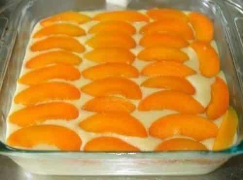 Французская манная запеканка с абрикосами. 07