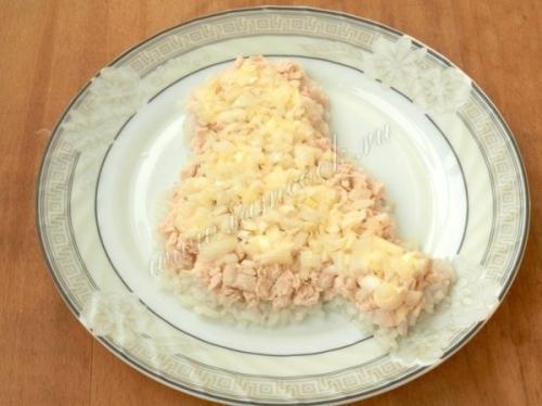 Салат снегирь.  Ингредиенты: 05