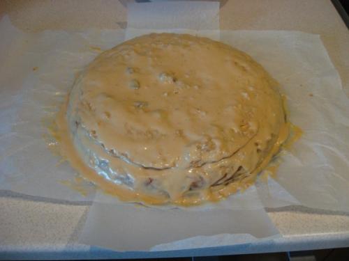 Медовый торт со сметанным кремом и вареной сгущенкой. 04 Медовый торт со сметанным кремом и вареной сгущенкой. 04