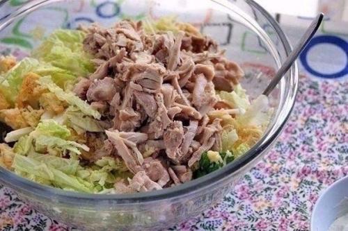 Салат Цезарь по-русски. 03