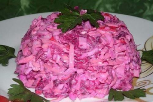 Салат Розовый Фламинго. 05 Салат Розовый Фламинго. 05