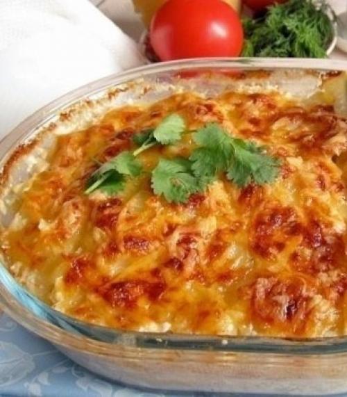 Курица по-царски.   Калорийность на 100 г - 170 ккал.