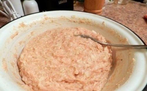 Супер пышные котлеты из куриного фарша с овсяными хлопьями. 03