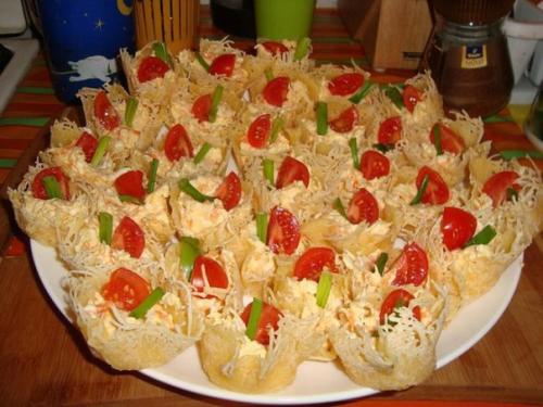 Сырные корзиночки. Ингредиенты: