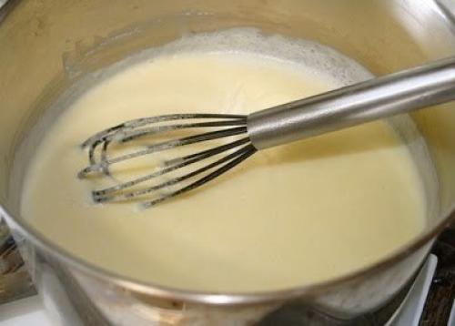 Французская манная запеканка с абрикосами. 08