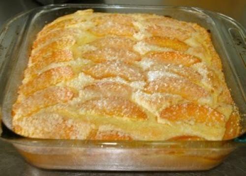 Французская манная запеканка с абрикосами. 06