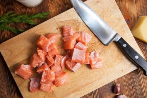 Паста с семгой в сливочном соусе. 02