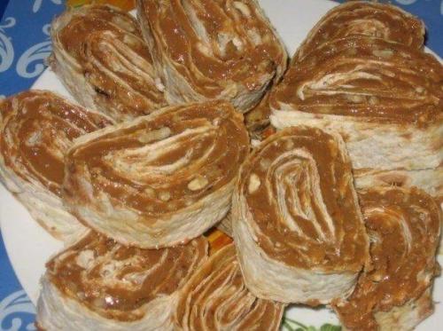 Лавашные сладости.   Ингредиенты: