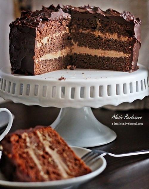 Торт Прага.   Очень просто (как оказалось) и вкусно! 07