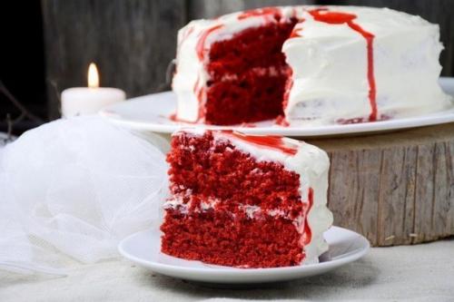 Красивый десерт Бархатный Торт страшно. 08