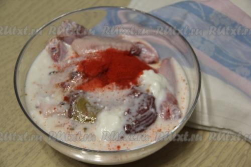 Куриные крылышки в кефире в духовке. 04