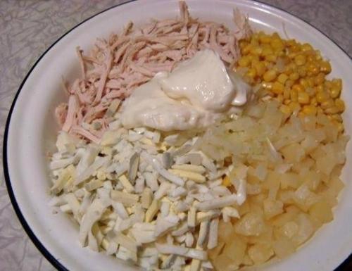 Нежный и легкий салатик Ветка Сакуры. 04 Нежный и легкий салатик Ветка Сакуры. 04