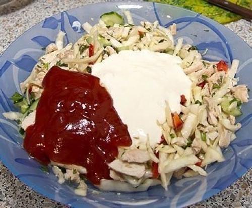 Шаверма.  Ингредиенты:  Куриная грудка (или другое мясо) - 1 шт. 05