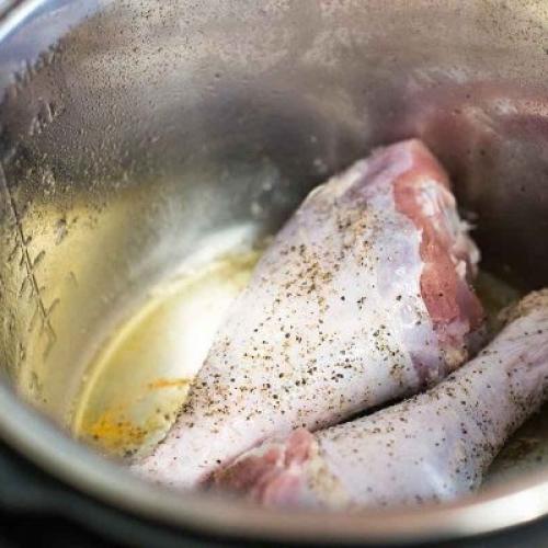 Индейка в скороварке с горчичным соусом. 02