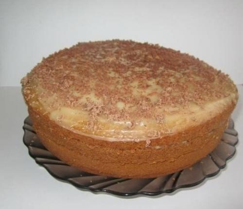 Торт Рыжик, приготовленный в мультиварке.