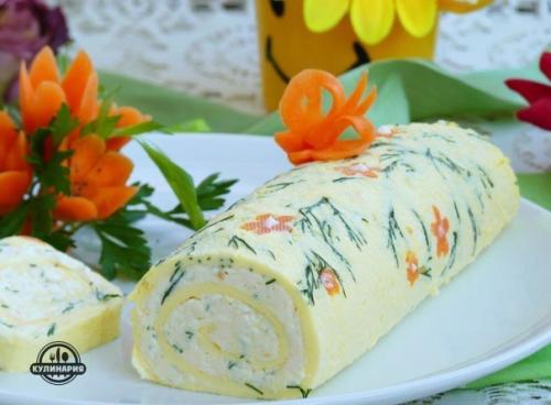 Нежнейший рулет Белоснежка.