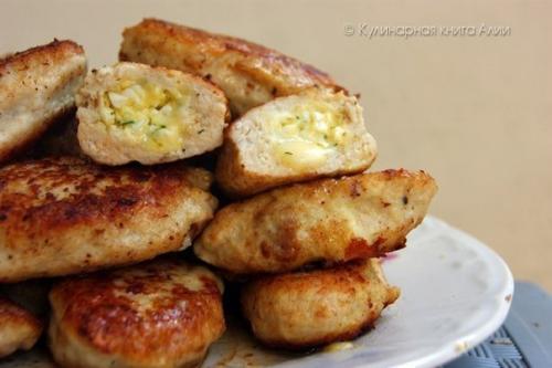 Котлеты с очень вкусной начинкой! 05