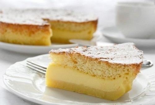 Волшебный торт, который тает во рту - 1 тесто, 3 слоя, ванильный вкус.
