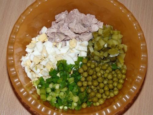 Салат из печени трески. 02