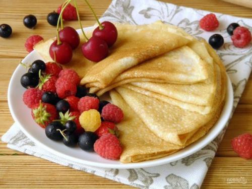 Топ - 5 рецептов сладких блинчиков на масленицу. 01