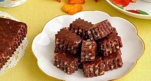 Шоколадно - ореховые тянучки.