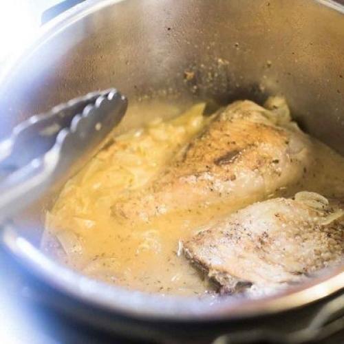 Индейка в скороварке с горчичным соусом. 06