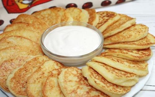 Нежные картофельные оладьи.