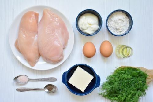 Рубленые куриные котлетки с сыром. 02