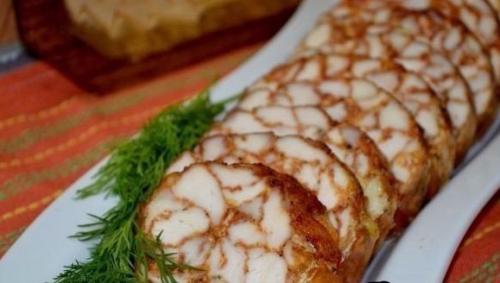 Мраморный рулет. Ингредиенты: Мраморный рулет. Ингредиенты: