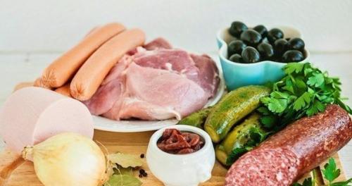 Солянка.  Ингредиенты:  Мясо 400 г. 01