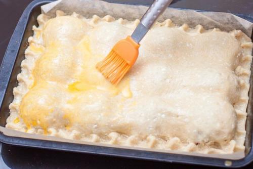 Пирог с творожного теста с яблоками. 06 Пирог с творожного теста с яблоками. 06