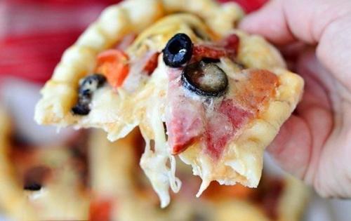 Пицца с салями и грибами. 01 Пицца с салями и грибами. 01