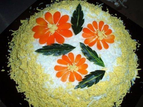 Топ - 10 салатов в виде цветов? 07