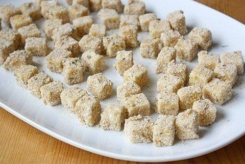 Сырные кубики.  Ингредиенты: 03