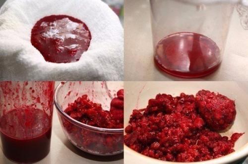 Клюквенный мусс с манкой. 01