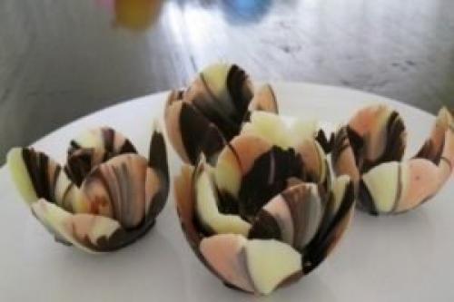 Шоколадные креманки - тюльпаны. 04