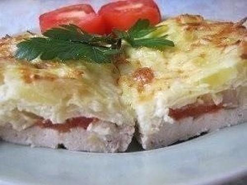 Курица, запeчeнная под тeртым картофeлeм. 06