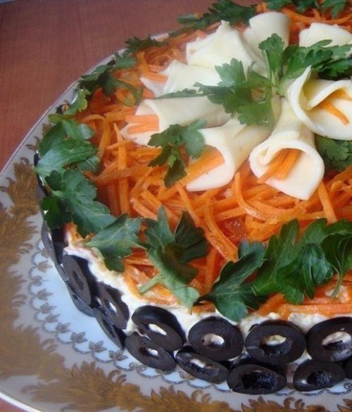 Топ - 10 салатов в виде цветов? 09