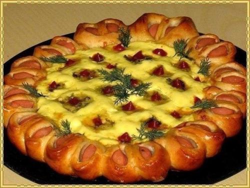 Праздничная нарядная пицца!