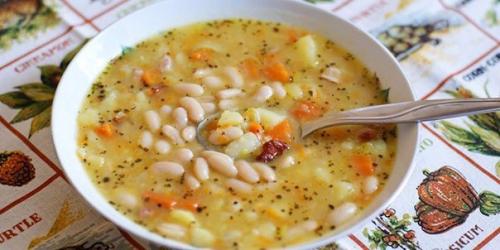 Фасолевый суп.  Ингредиенты: