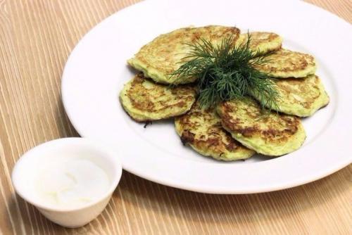 Оладьи из кабачков.