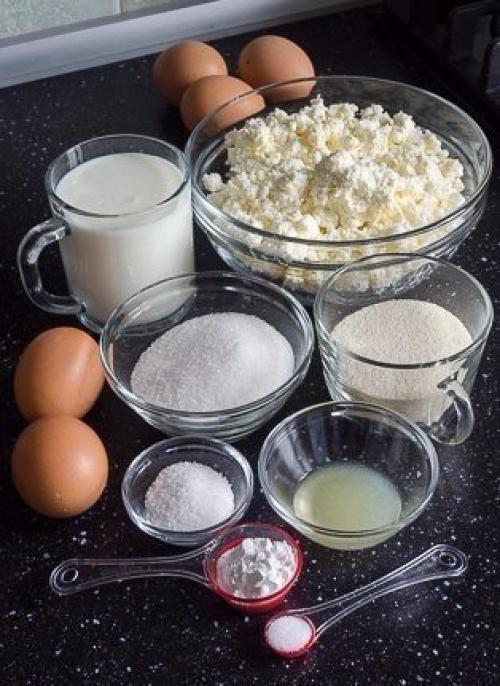 Творожно - манная запеканка. 01