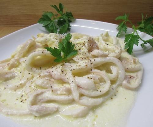 Кальмары в сметанном соусе, просто тают во рту. 02 Кальмары в сметанном соусе, просто тают во рту. 02