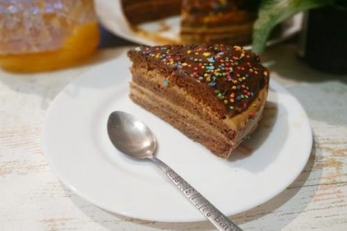 Медовый торт одним коржом.