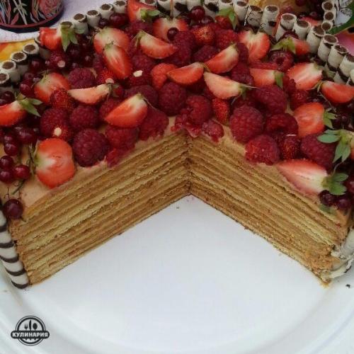 Медовик.  Для медовых коржей: