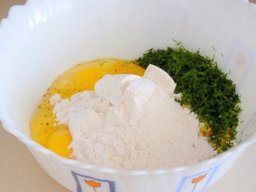 Кабачково - сырные оладьи. 02