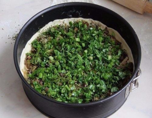 Киш с грибами и помидорами. 02