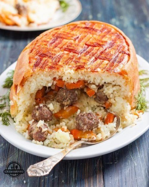 Хан - плов с фрикадельками.